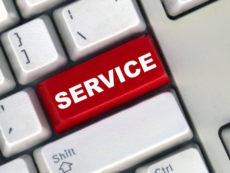 Make service requests online